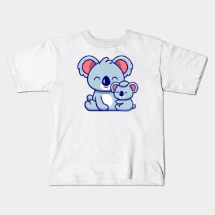 Cute Koala Mother With Baby Koala Kids T-Shirt